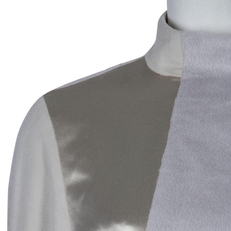 Pre Owned Jason Wu Pastel Grey Wool Top M