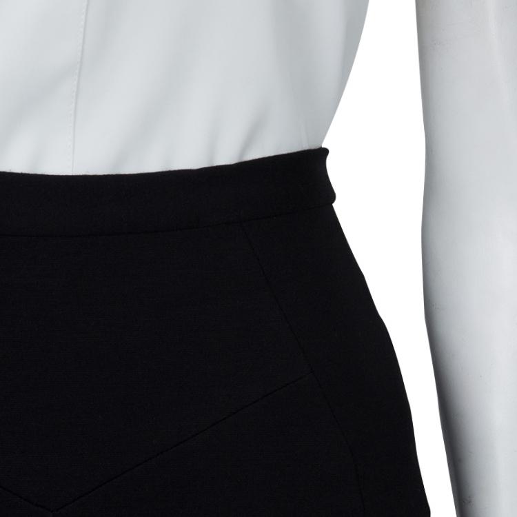 Pre Owned Jason Wu Black Knit Knee Length A-Line Skirt  L