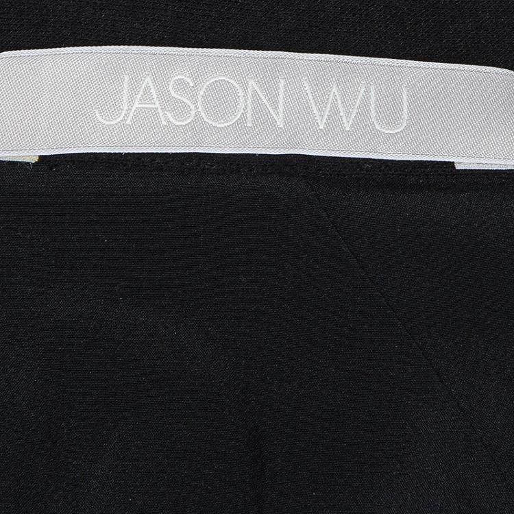 Pre Owned Jason Wu Black Knit Knee Length A-Line Skirt  L