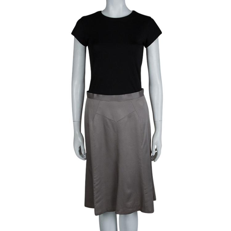 Pre Owned Jason Wu Grey A-Line Skirt M