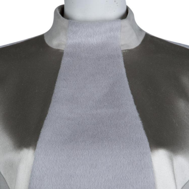 Pre Owned Jason Wu Pastel Grey Wool Jacket M