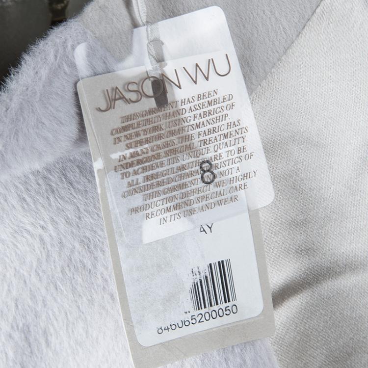 Pre Owned Jason Wu Pastel Grey Wool Jacket M