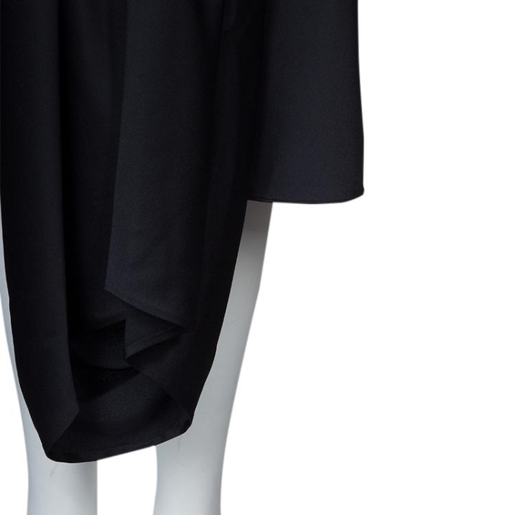 Pre Owned Jason Wu Black Pleated Front Midi Skirt  M