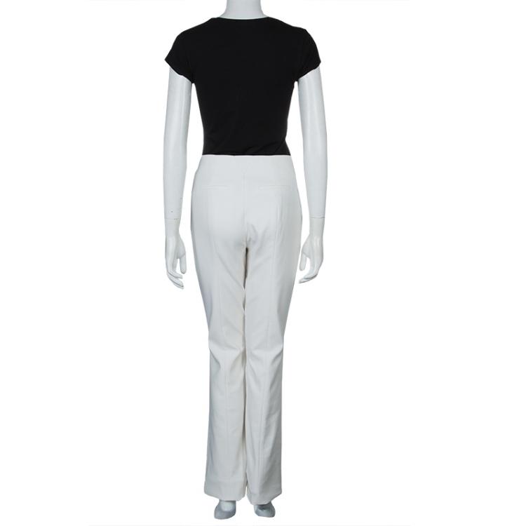 Pre Owned Jason Wu White Tailored Trousers M