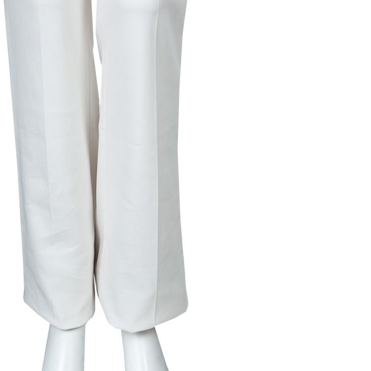 Pre Owned Jason Wu White Tailored Trousers M