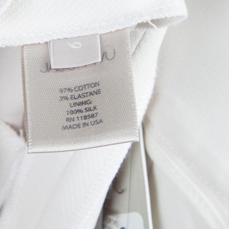 Pre Owned Jason Wu White Tailored Trousers M