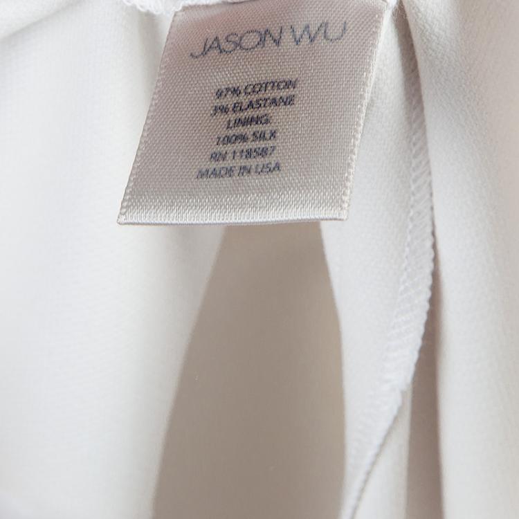 Pre Owned Jason Wu White Tailored Trousers M