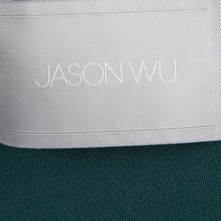 Pre Owned Jason Wu Green Sleeveless Tiered Dress S