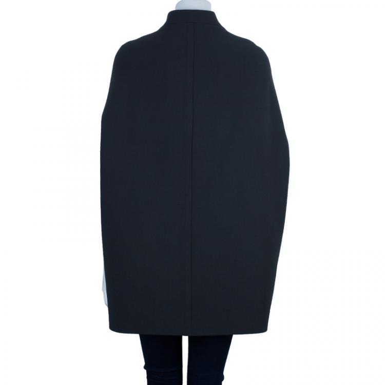 Pre Owned Jil Sander Charcoal Sleeveless Cocoon Coat XS