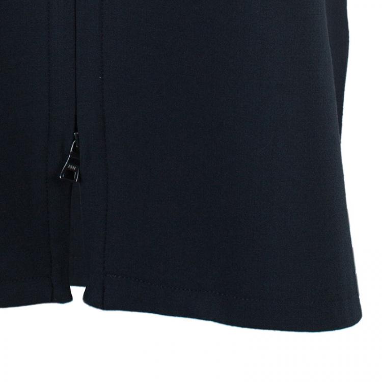 Pre Owned Jil Sander Charcoal Sleeveless Cocoon Coat XS