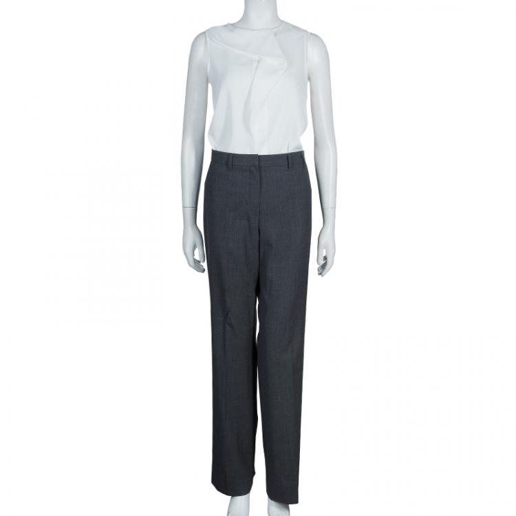 Pre Owned Jil Sander Grey Trousers M