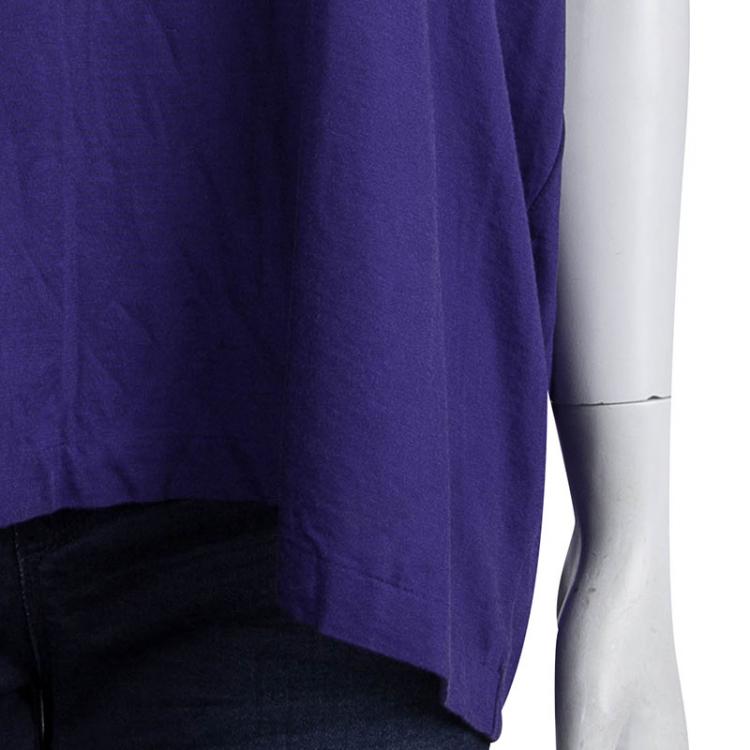 Pre Owned Jil Sander Purple Maxi Sleeveless Top L
