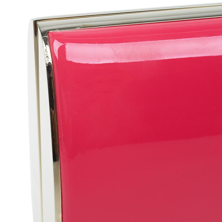 Pre Owned Jimmy Choo Pink Patent Leather Carmen Clutch