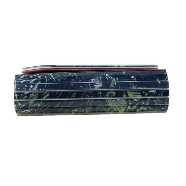 Pre Owned Jimmy Choo Palm Leaf Printed Acrylic Candy Clutch