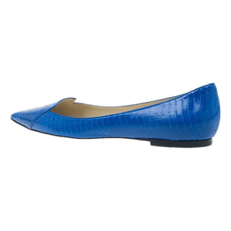 مملوكة مسبق�ًا Jimmy Choo Royal Blue Pointed Flats Size 38