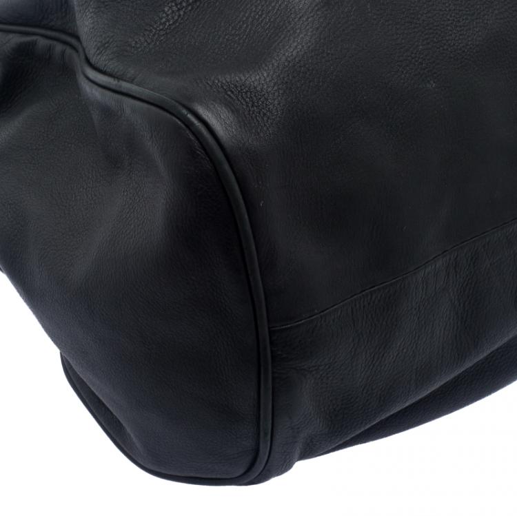 Pre Owned Jimmy Choo Black Leather Riki Tote