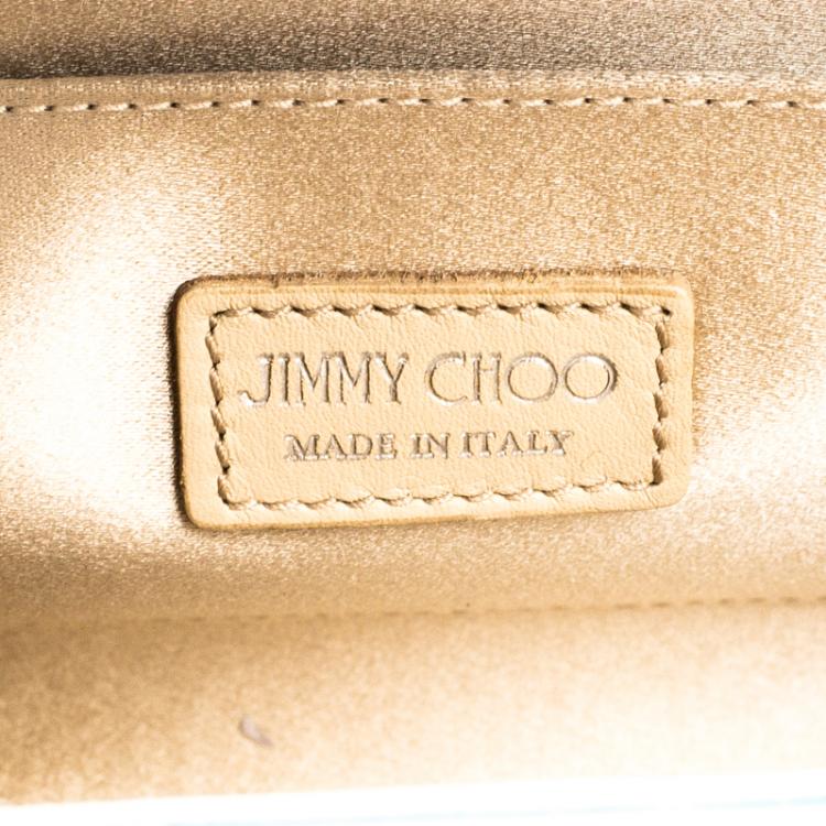 Pre Owned Jimmy Choo Blue Acrylic Candy Clutch Bag