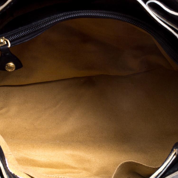 Pre Owned Jimmy Choo Black Leather Tulita Bag
