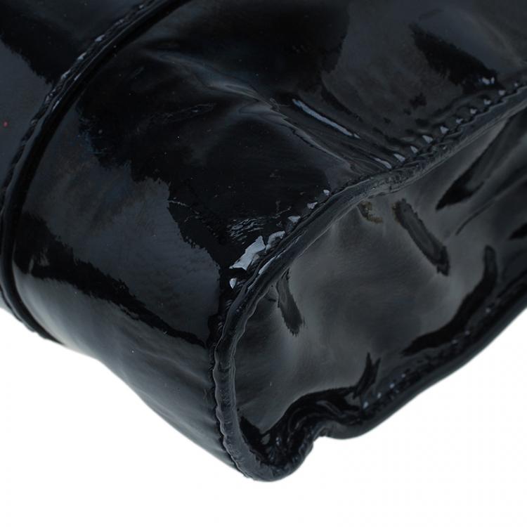 Pre Owned حقيبة جيمي تشو جلد أسود صغير ماسنجر