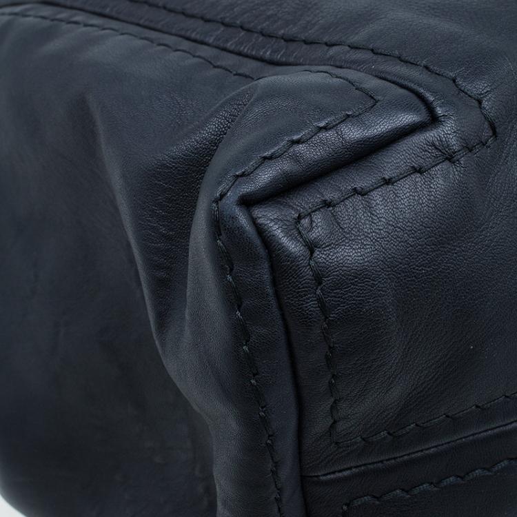 Pre Owned Jimmy Choo Black Leather XL Saba Hobo