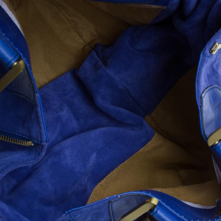 مملوكة مسبقًا Jimmy Choo Purple Leather and Suede Maia Hobo