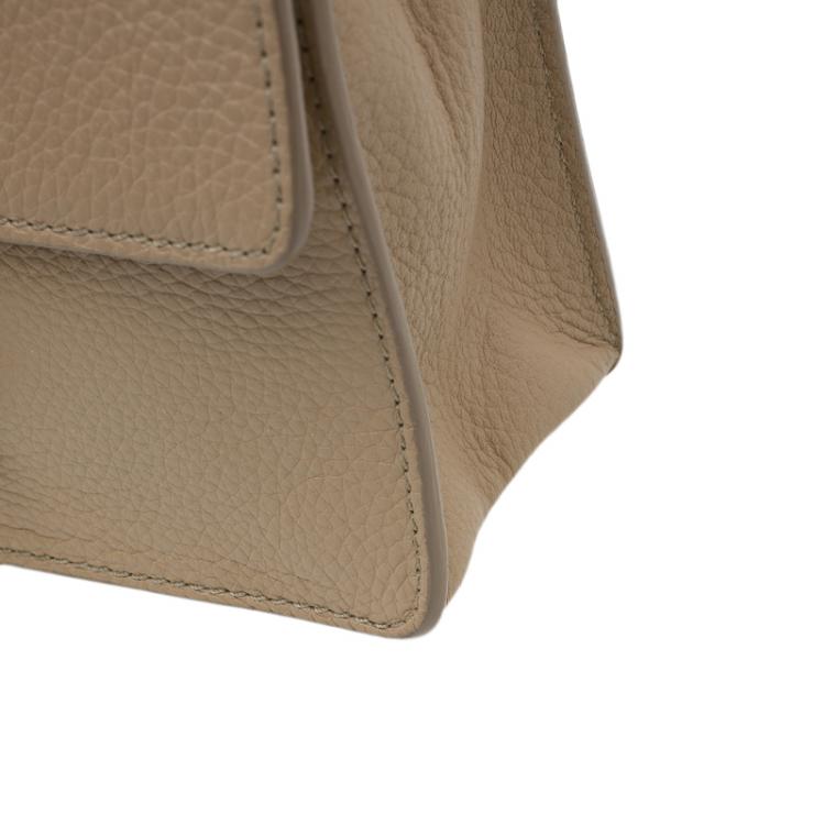 Pre Owned Jimmy Choo Beige Leather Rebel Crossbody Bag