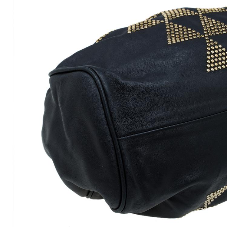 مملوكة مسبقًا Jimmy Choo Black Leather Studded Ramona Shoulder Bag