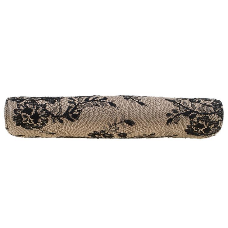 مملوكة مسبقًا Jimmy Choo Beige Lace Camille Clutch