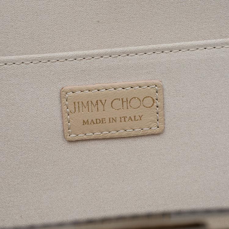 مملوكة مسبقًا Jimmy Choo Beige Lace Camille Clutch