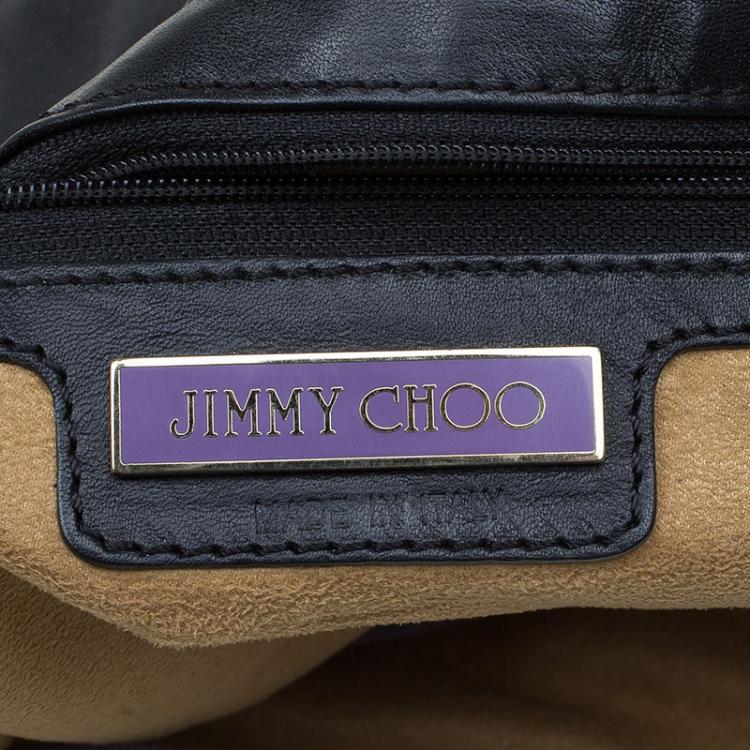 مملوكة مسبقًا Jimmy Choo Black Leather Ayse Shoulder Bag