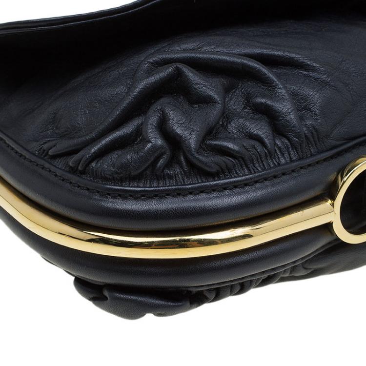 مملوكة مسبقًا Jimmy Choo Black Leather Ayse Shoulder Bag