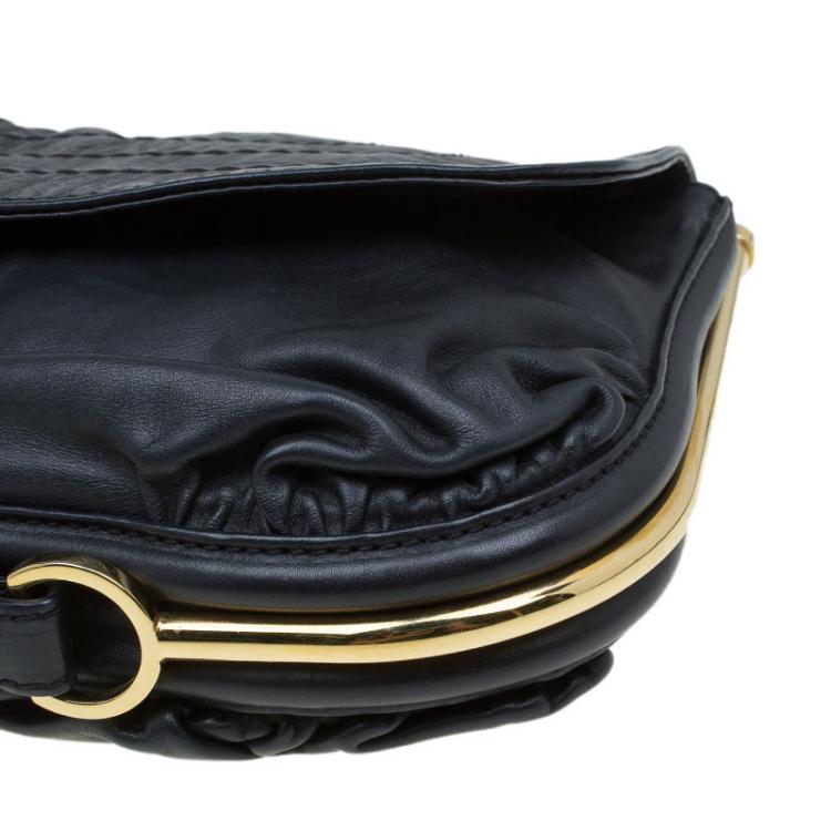 مملوكة مسبقًا Jimmy Choo Black Leather Ayse Shoulder Bag