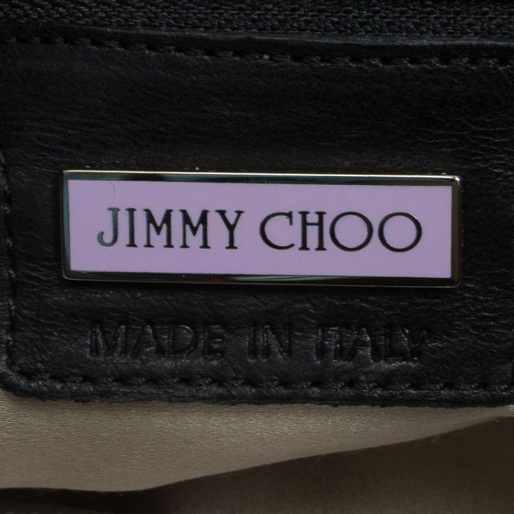 Pre Owned Jimmy Choo Black Leather Chandra Clutch