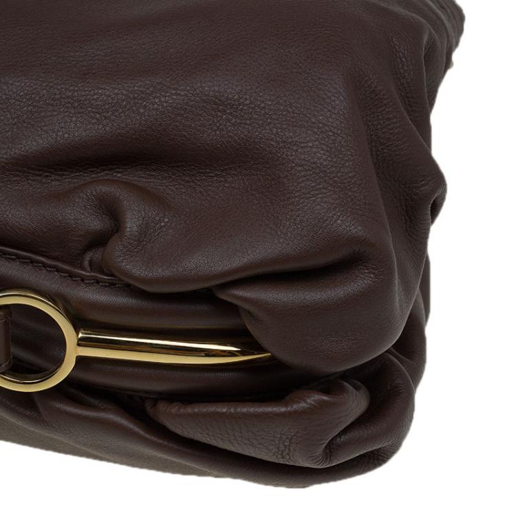 Pre Owned Jimmy Choo Brown Leather Alex Hobo