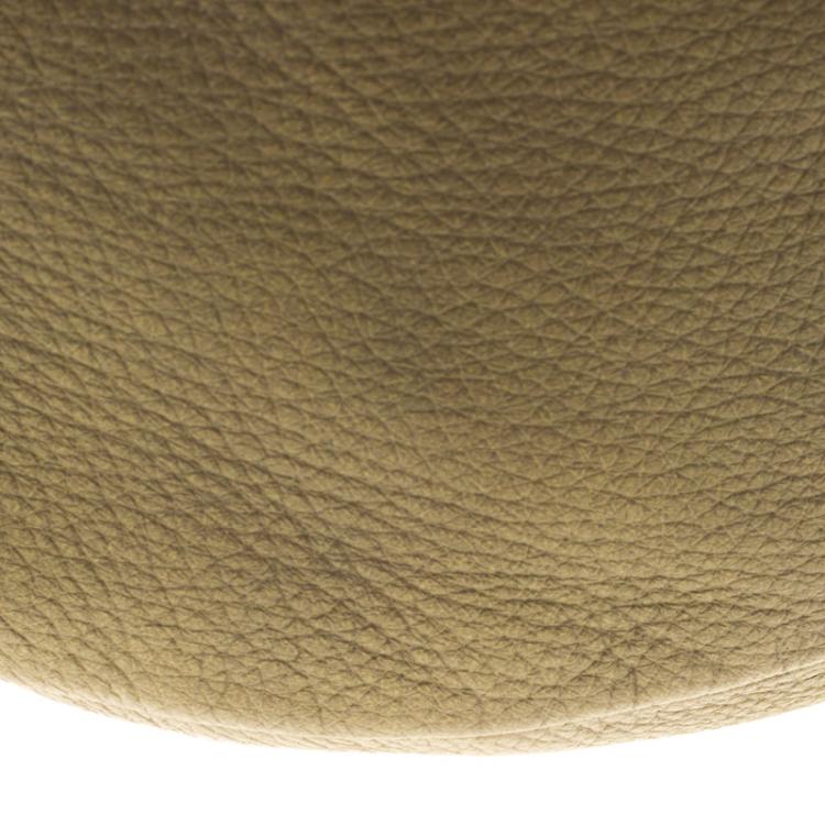 Pre Owned Jimmy Choo Gold Leather Large Sky Bangle Hobo