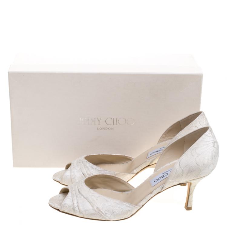 jimmy choo cream shoes