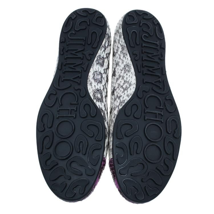مملوكة مسبقًا Jimmy Choo Elaphe Whirl Ballet Flats Size 38