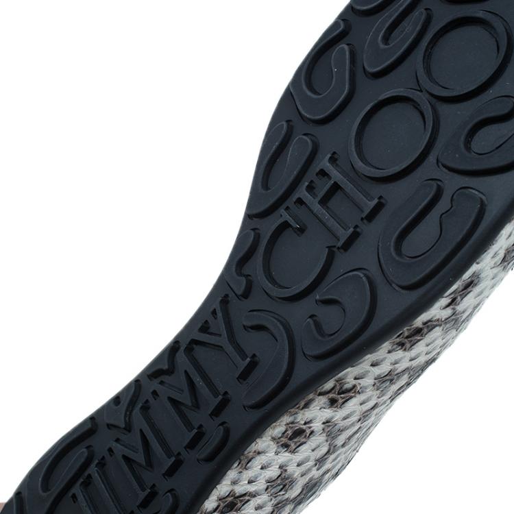 مملوكة مسبقًا Jimmy Choo Elaphe Whirl Ballet Flats Size 38