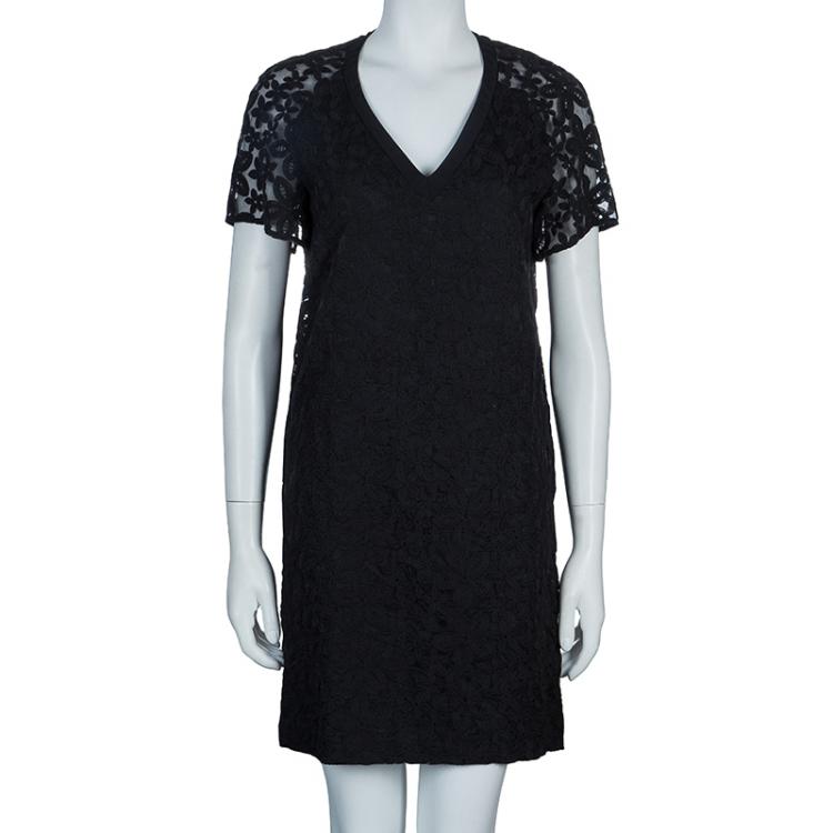 Pre Owned Joseph Black Jinny Embroidered Dress S