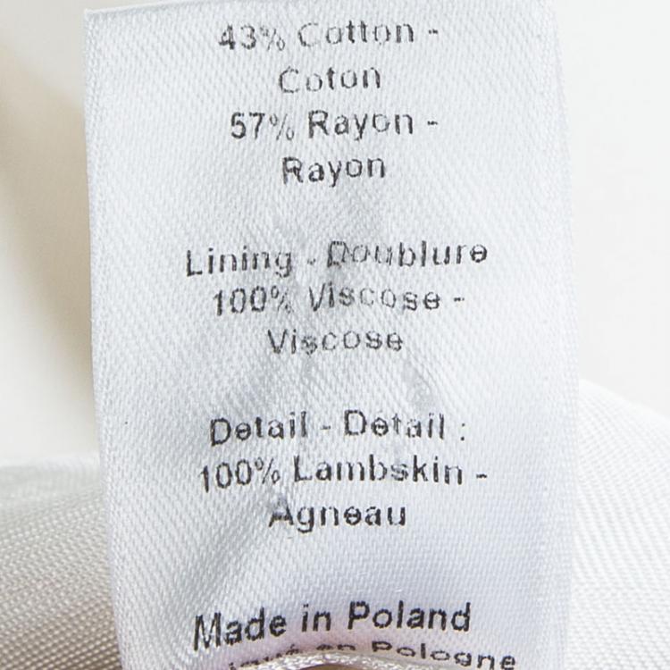 Pre Owned Joseph Off White Placket Detailed Notched Collar Blazer S