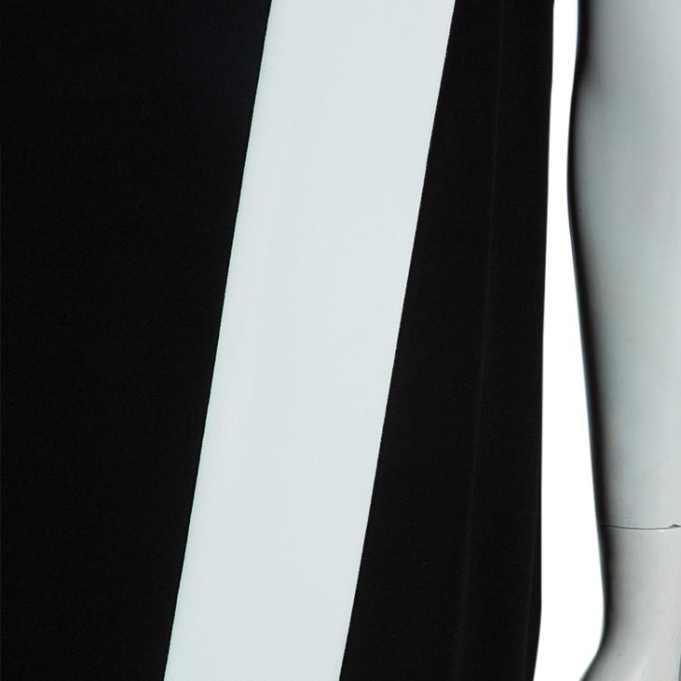 Pre Owned Joseph Monochrome Colorblock Sleeveless Dress L