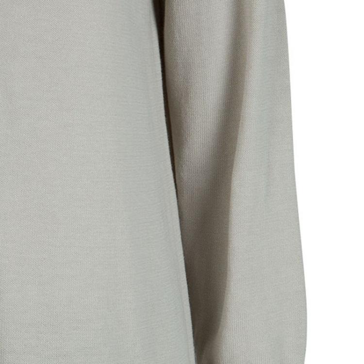 Pre Owned Joseph Beige Knit Criss Cross Tie-Up Detail Long Sleeve Top M
