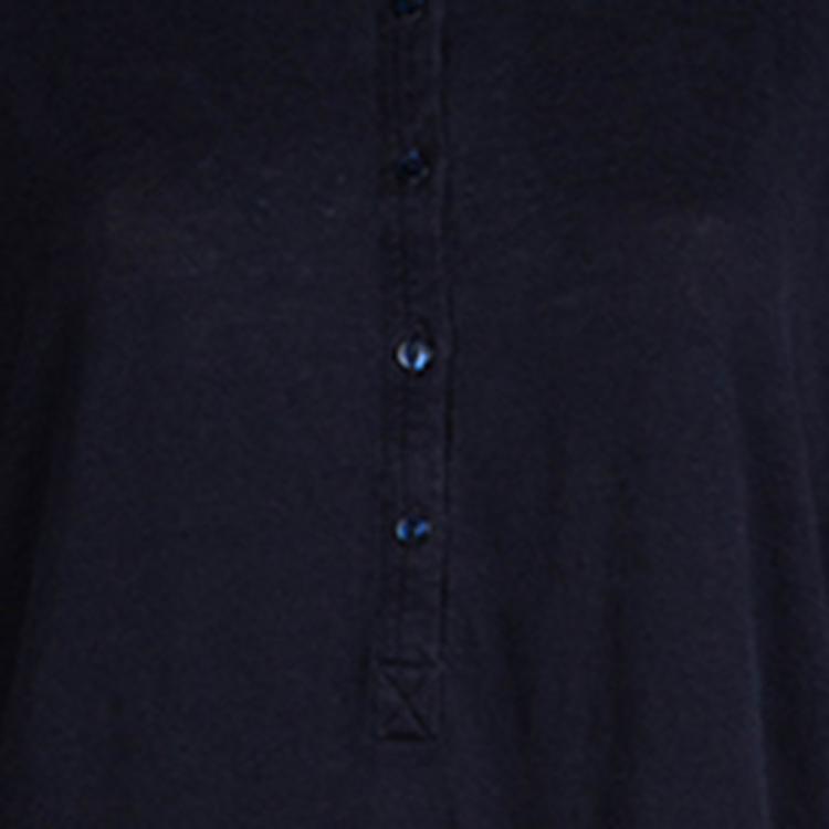 Pre Owned Joseph Navy Blue Linen Jersey Tunic M