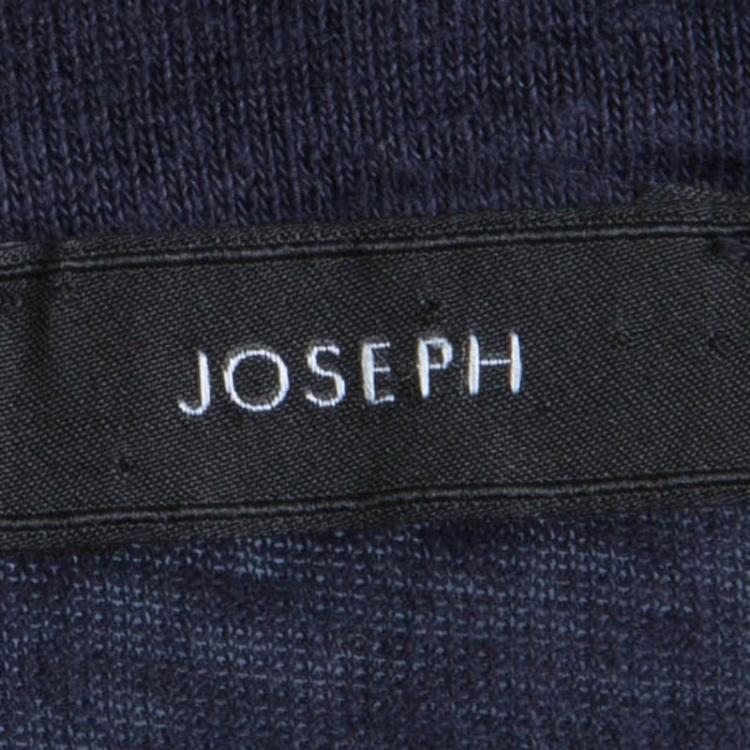Pre Owned Joseph Navy Blue Linen Jersey Tunic M
