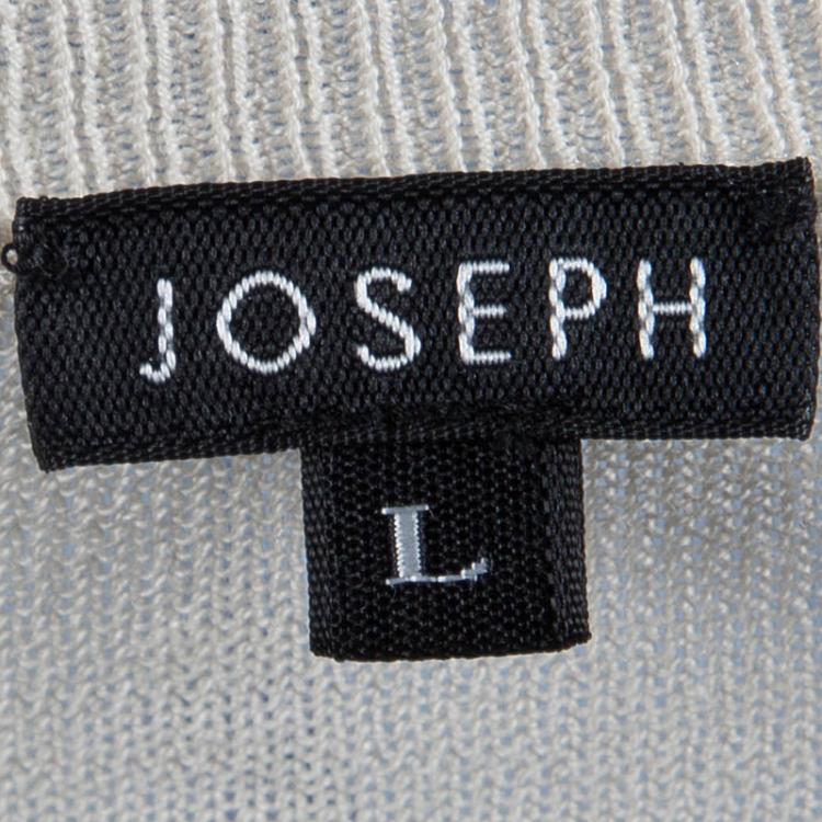 Pre Owned Joseph Cream Knit V-Neck Sweater L