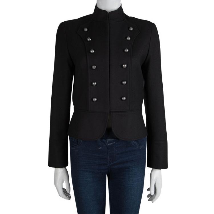 Pre Owned Joseph Black Military Style Jacket S