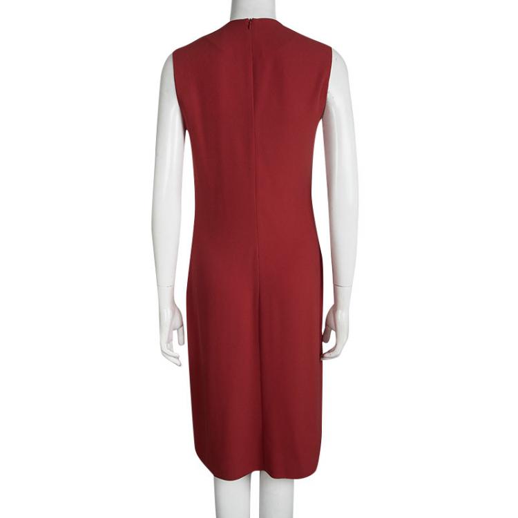 Pre Owned Joseph Red Stretch Crepe Yvonne Dress M