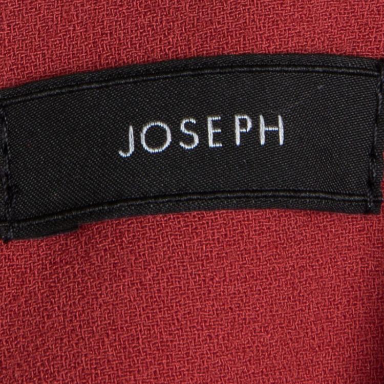 Pre Owned Joseph Red Stretch Crepe Yvonne Dress M