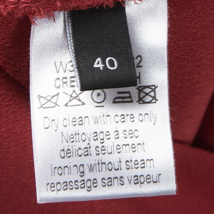 Pre Owned Joseph Red Stretch Crepe Yvonne Dress M