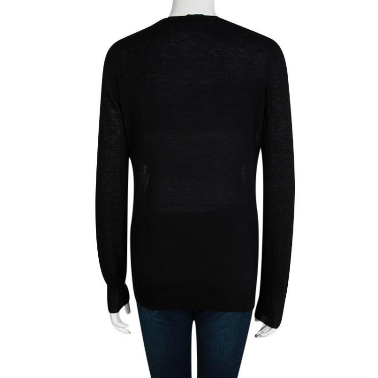 Pre Owned Joseph Black Cashmere Crew Neck Sweater S
